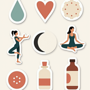 Wellness & Self-Care - Sticker Sheet v2